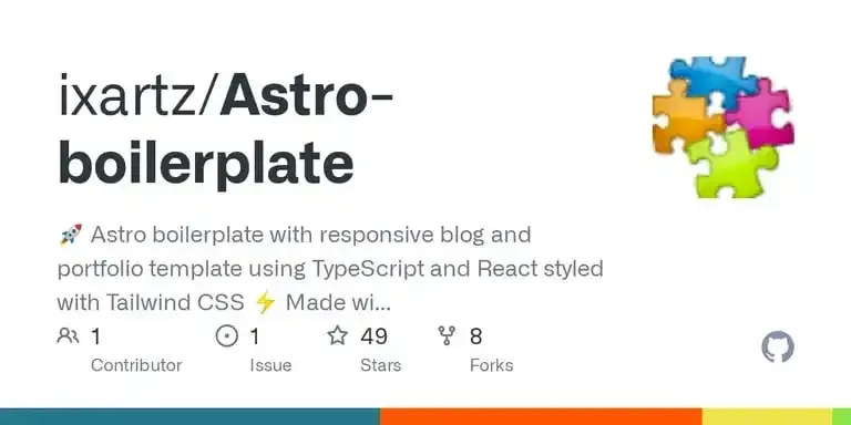 Astro-boilerplate screenshot
