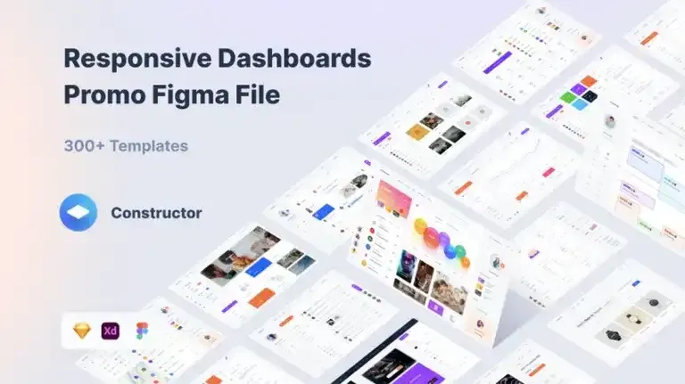 Dashboard Constructor UI kit screenshot