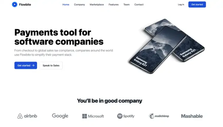 Flowbite screenshot