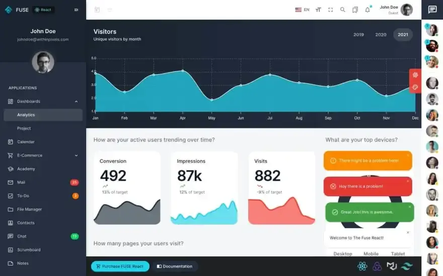 FUSE React screenshot