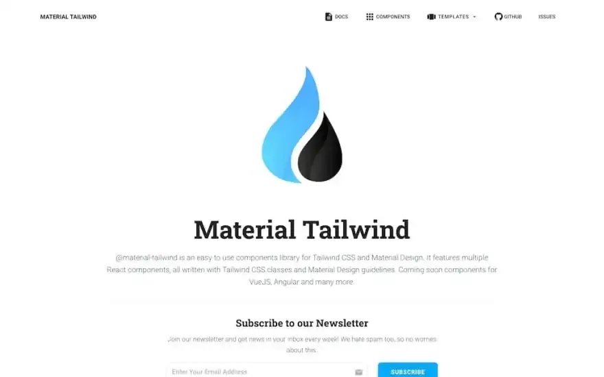 Material Tailwind screenshot