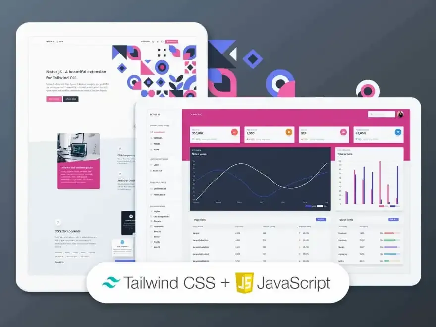 Notus JS screenshot