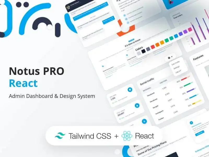 Notus PRO React screenshot