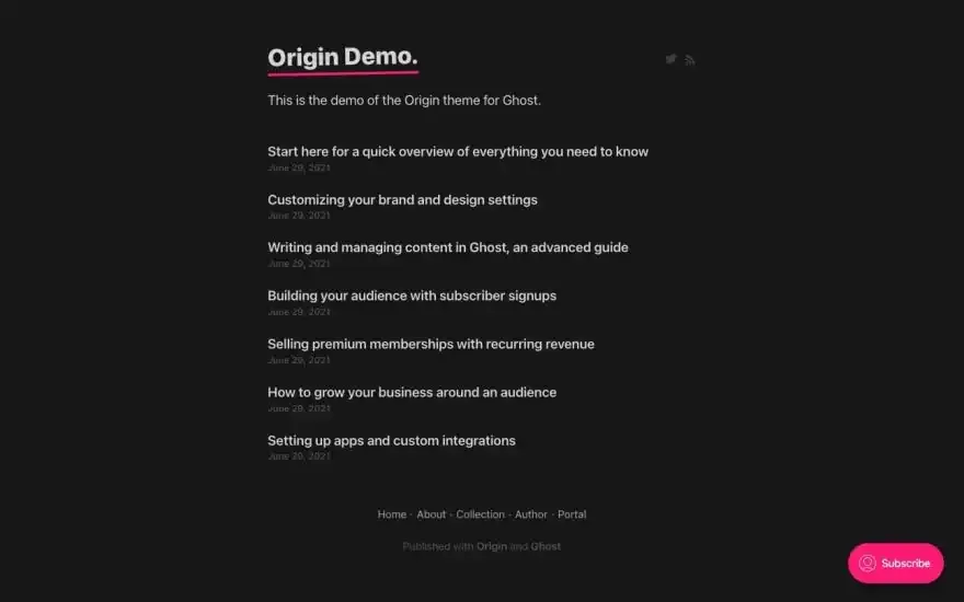 Origin screenshot