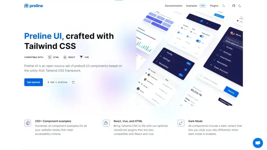Preline UI screenshot