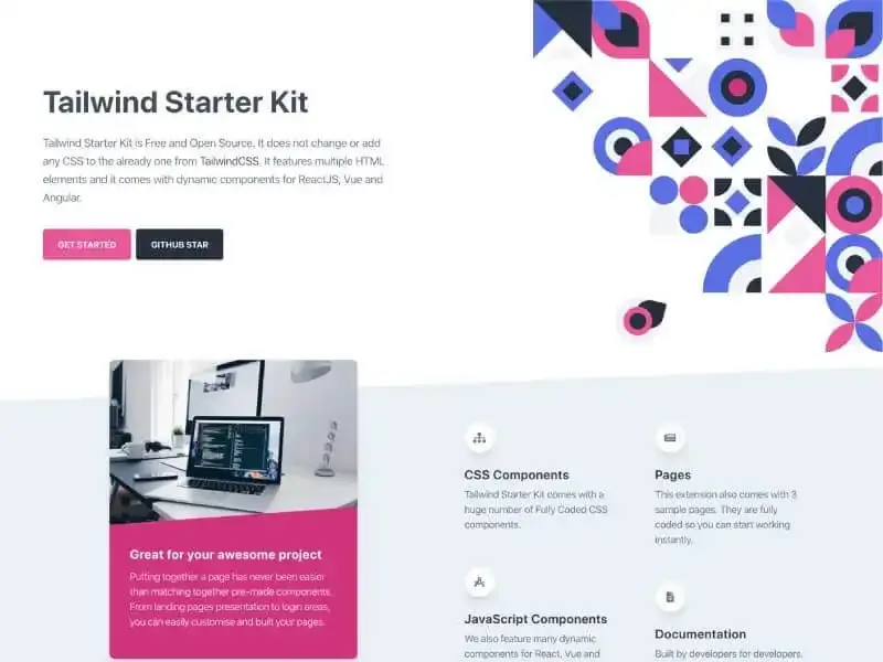 Tailwind Starter Kit screenshot