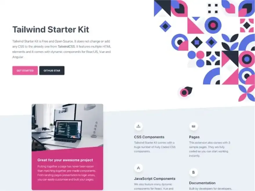 Tailwind Starter Kit screenshot