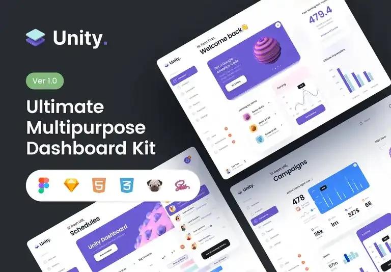 Unity Dashboard Kit screenshot